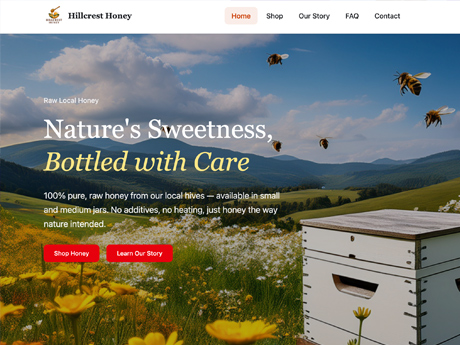 Hillcrest Honey — Brand + Website Design